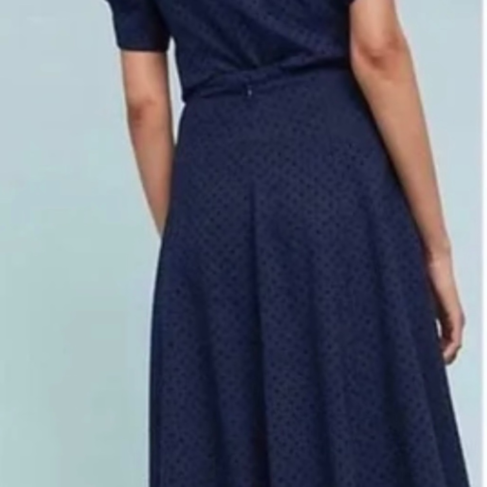 Anthropologie Maeve Sevigny Polka Dot Midi Skirt - Picture 2 of 8